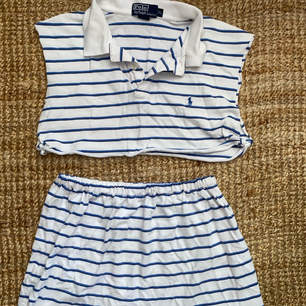 Ralph Lauren matching top and skirt set